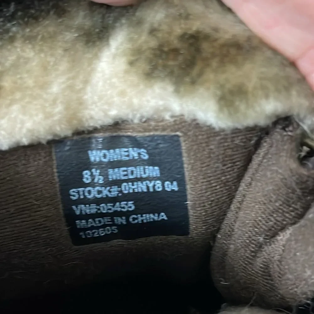 L. L. Bean Faux Fur Winter Snow Bootss Size 8.5 Brown